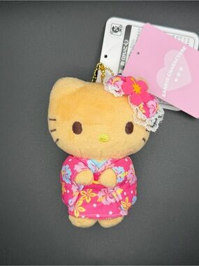 Sanrio Tanned Hello Kitty with kimono outfits Plush/Keychain